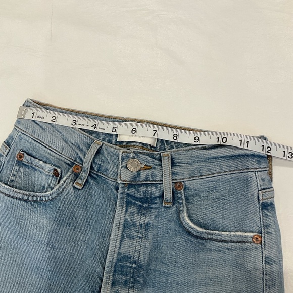 Agolde Nico High Rise Button Fly Slim Fit Jeans Size 23 - Picture 10 of 16